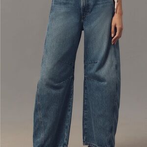 Anthropologie High Rise Barrel Jeans